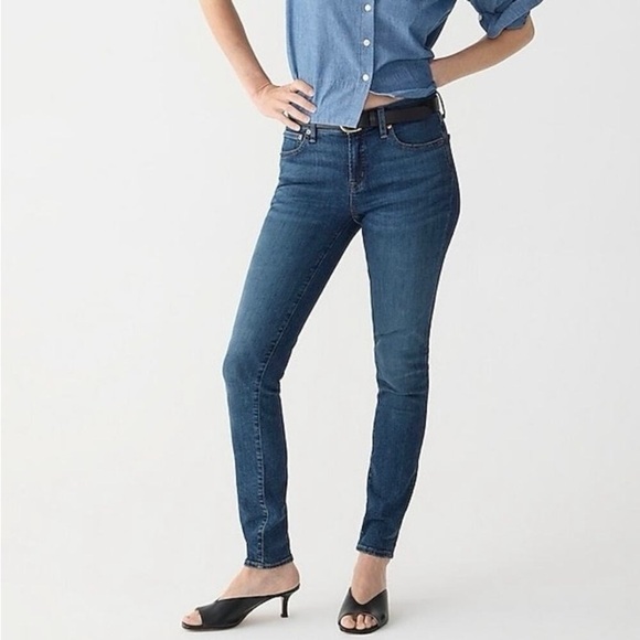 J. Crew Denim - J. Crew Trademark 9” High Rise Toothpick Blue Jeans Size 26